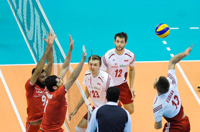 دیدار والیبال تیم‌های ملی ایران و لهستان